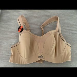 NWT Panache underwired sports bra, 34B. Nude color.